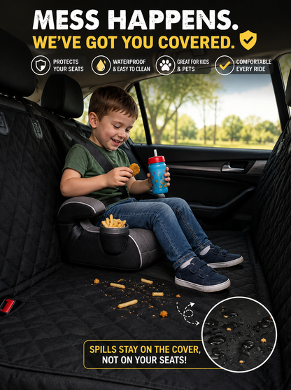 PawShield, Waterproof and Heavy-Duty Dog Car Seat Cover 2.0 – Ultimate Protection from Fur, Dirt, Scratches & Messes