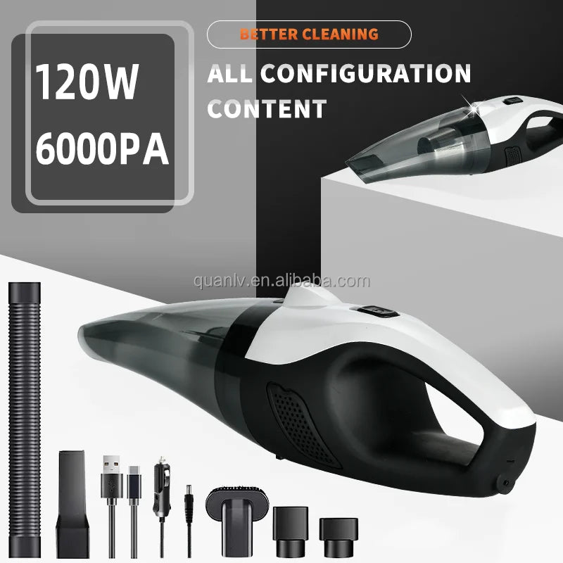 Car Vacuum Cleaner Brushless Bagless Wireless Lightweight Dry Portable Mini Cordless Handheld Vaccum Cleaner for Car and Home