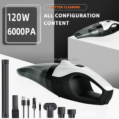 Car Vacuum Cleaner Brushless Bagless Wireless Lightweight Dry Portable Mini Cordless Handheld Vaccum Cleaner for Car and Home